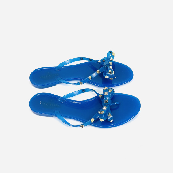 Valentino Rockstud Jelly Sandals