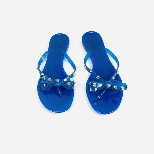 Valentino Rockstud Jelly Sandals