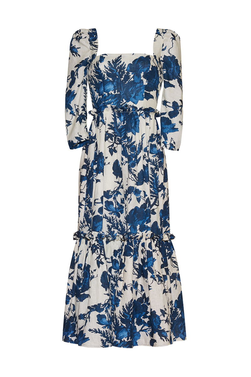 Cara Cara NYC Blue Hill Dress, Rosehip Blue
