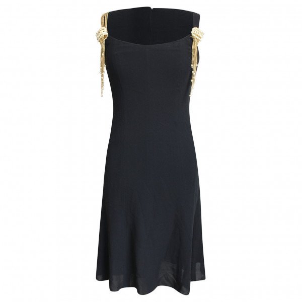 Rent Buy CHANEL Shift Dress With Chain And Pearl Detail MY