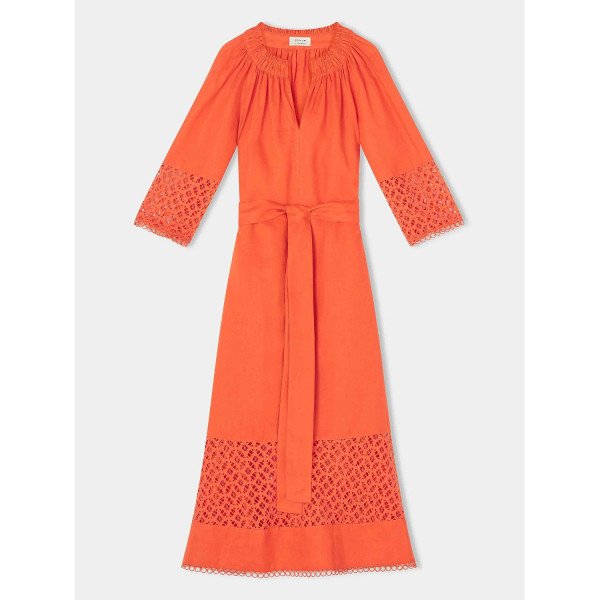 Jigsaw Lillia Broderie Midi Dress