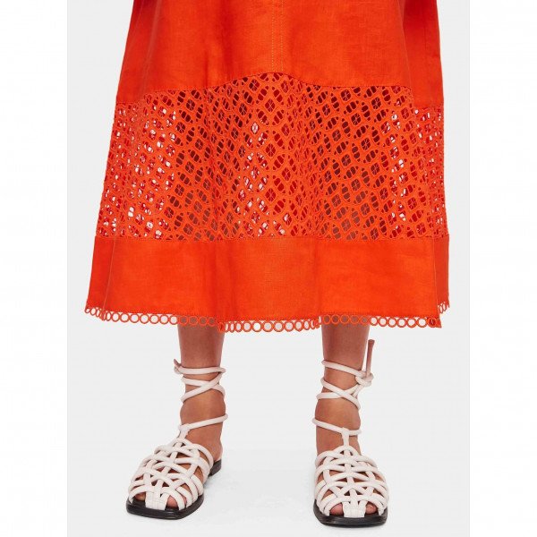 Jigsaw Lillia Broderie Midi Dress