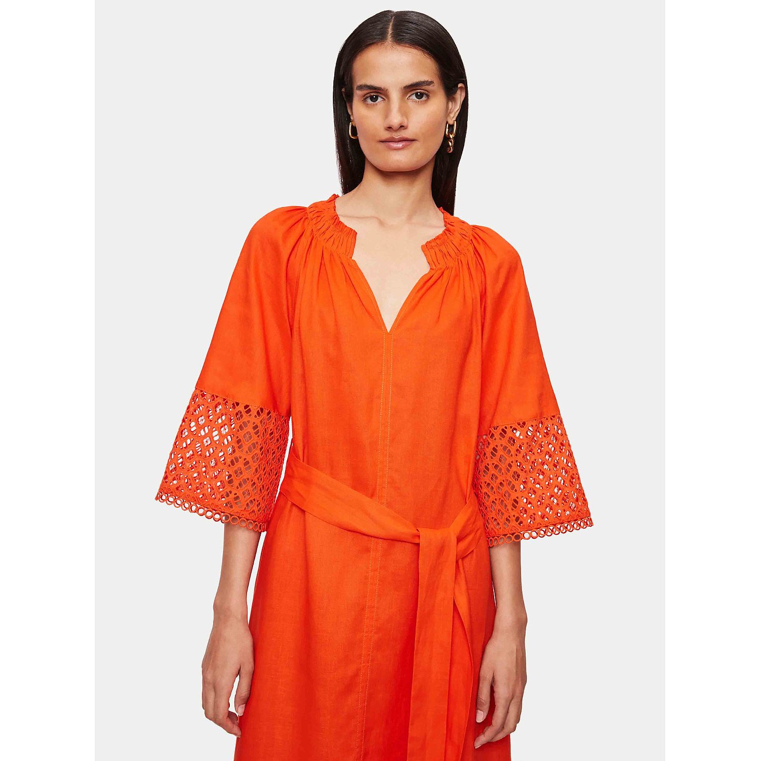 Jigsaw Lillia Broderie Midi Dress