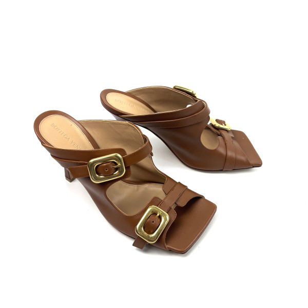 Bottega Veneta Stretch Buckle Mule Sandal