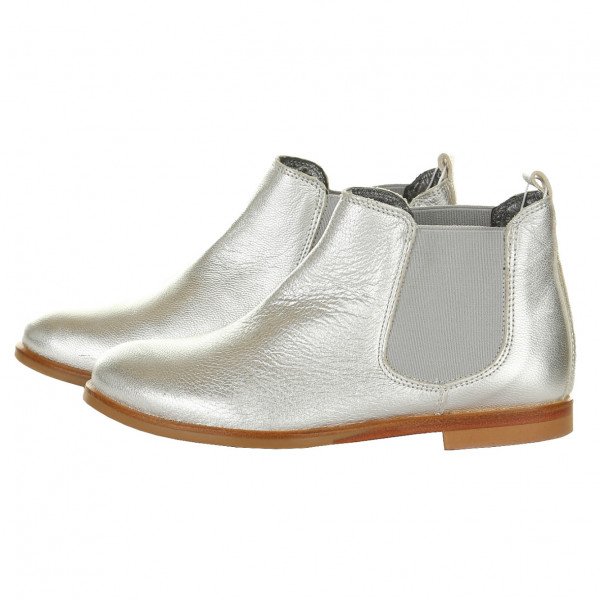 Bonpoint Silver Chelsea Boots