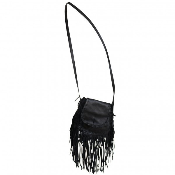 Ralph Lauren Fringed Braided Crossbody Bag