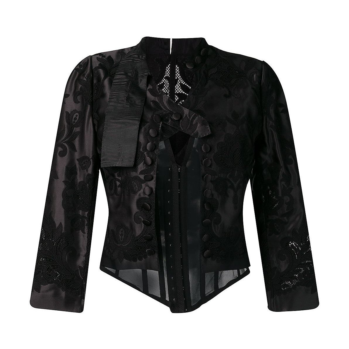 DOLCE & GABBANA Lace-Embellished Corset Jacket