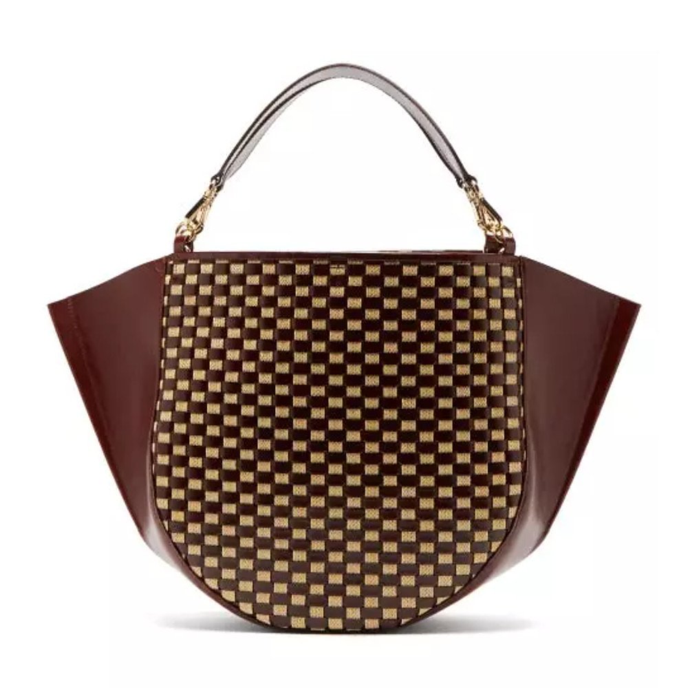 Wandler Mia Large Woven Leather Tote Bag