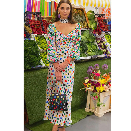 Rent Buy Rixo Rixo Gio Micro Tulip Dress MY WARDROBE HQ