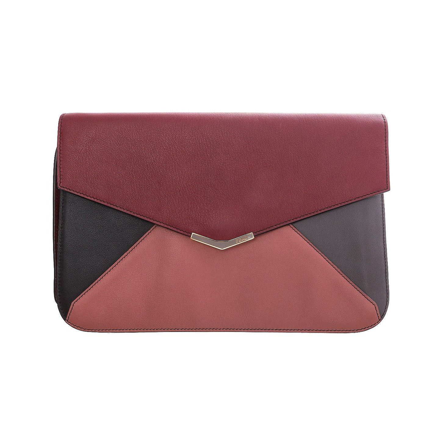 Fendi 2Jours Multicolour Envelope Clutch