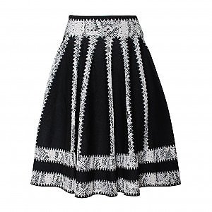 Rent Buy Alexander McQueen Snake Jacquard Knit Skirt | MY WARDROBE HQ