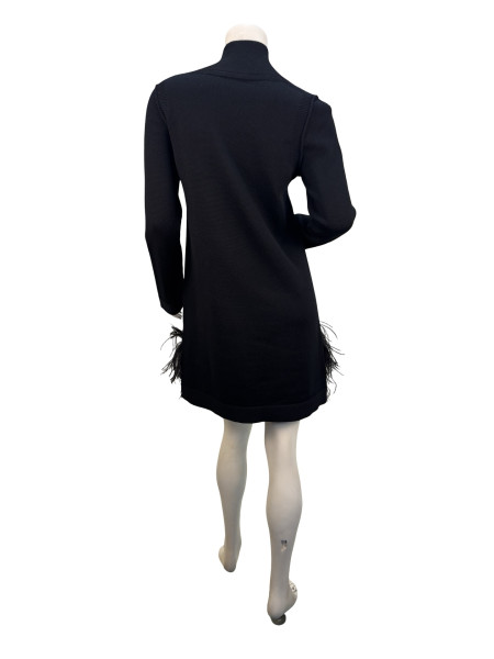 Louis Vuitton Black Knitted Midi Dress
