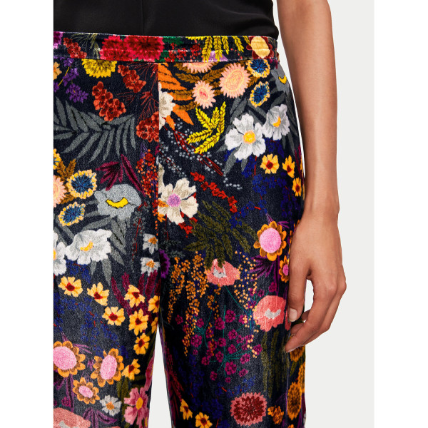 Jigsaw Midnight Garden Silk Trouser