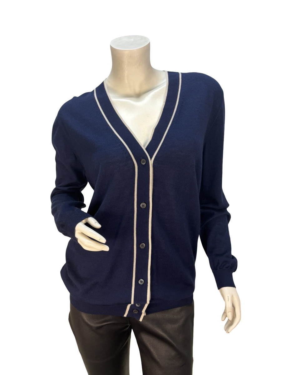 PRADA Navy Cardigan