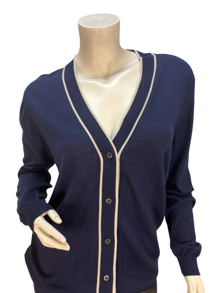 PRADA Navy Cardigan