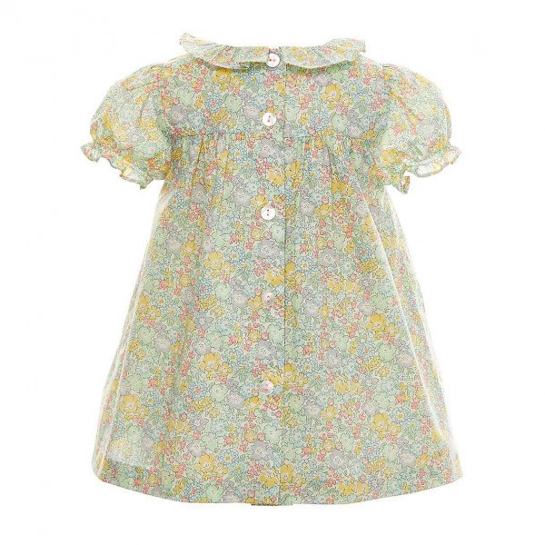 Marie-Chantal Eliza Hand Smock Liberty Fabric Dress With Bloomers