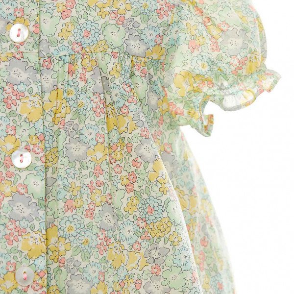 Marie-Chantal Eliza Hand Smock Liberty Fabric Dress With Bloomers