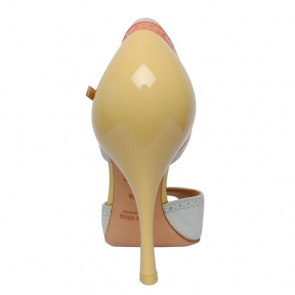 Miu Miu Pastel Patent Peep-Toe Pumps