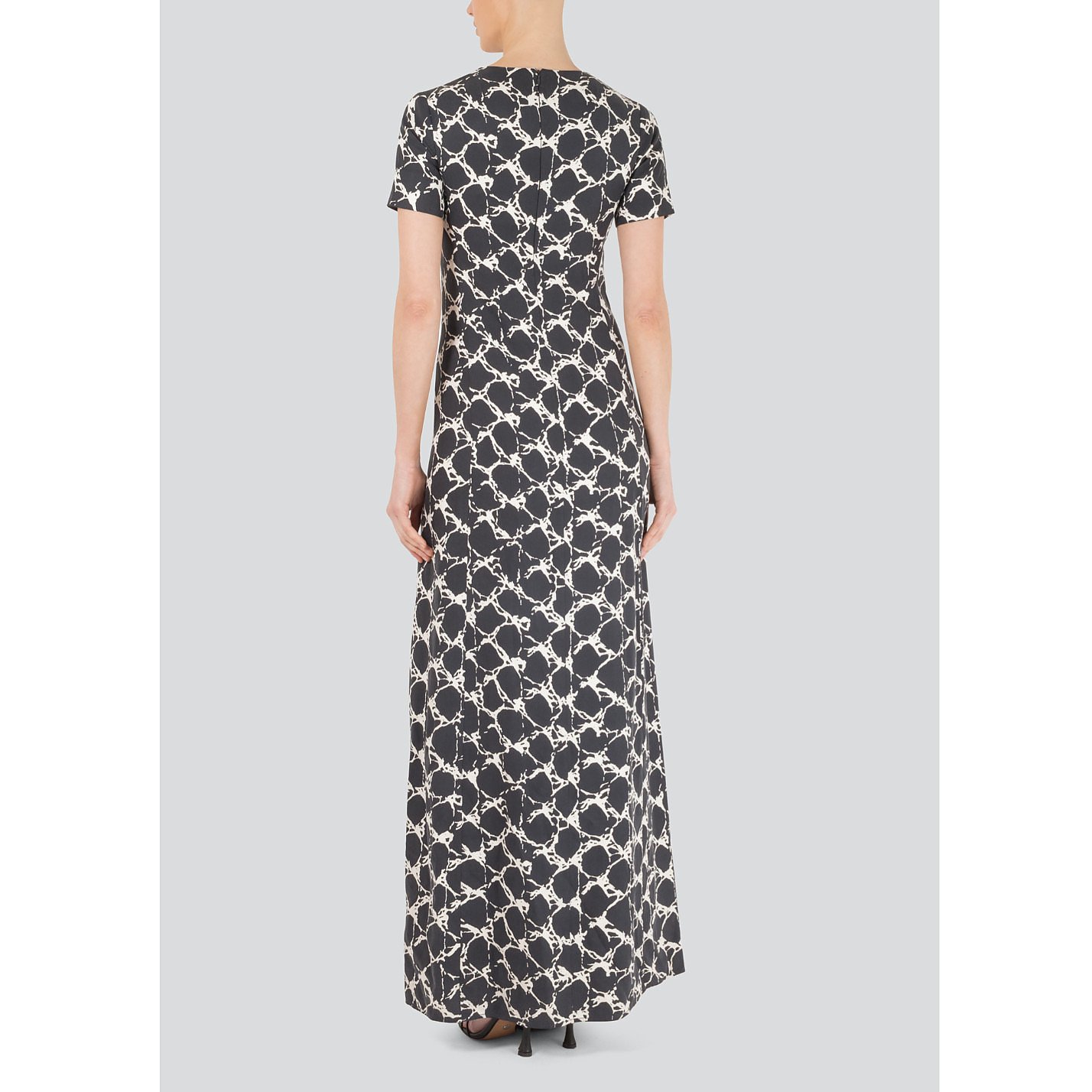 Balenciaga Printed Silk Maxi Dress