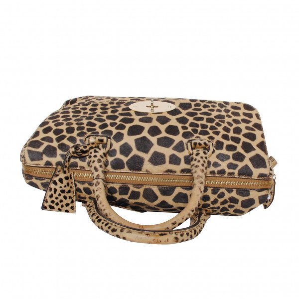 Mulberry Leopard Print Bowling Bag