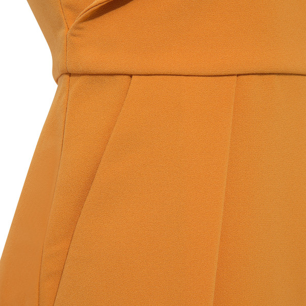 FEMPONIQ Peak Lapel Crepe Jumpsuit