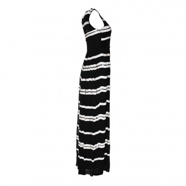 ALICE by Temperley Striped Sequin Maxi Dress