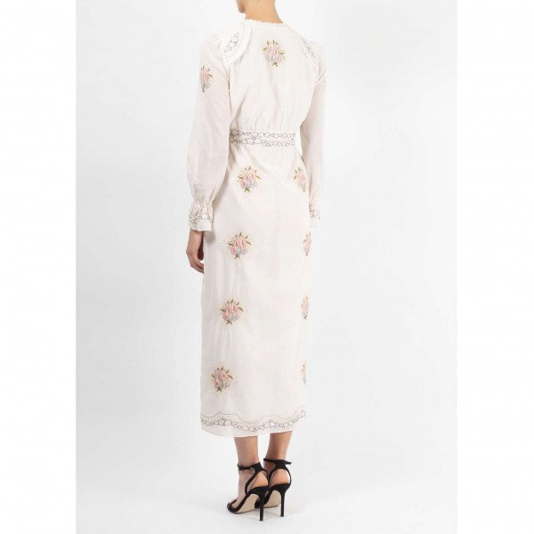 Vilshenko Embroidered Floral Dress