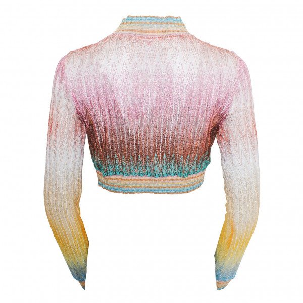 Missoni Mare Rainbow Cropped Bomber Jacket