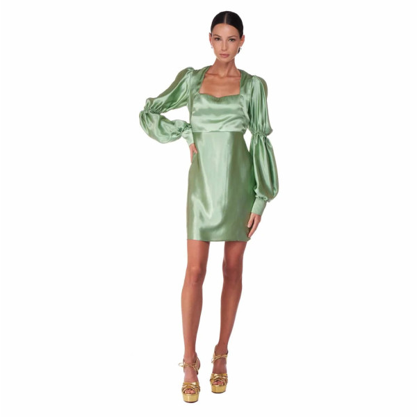 Sofia Tsereteli Short Light Green Dress