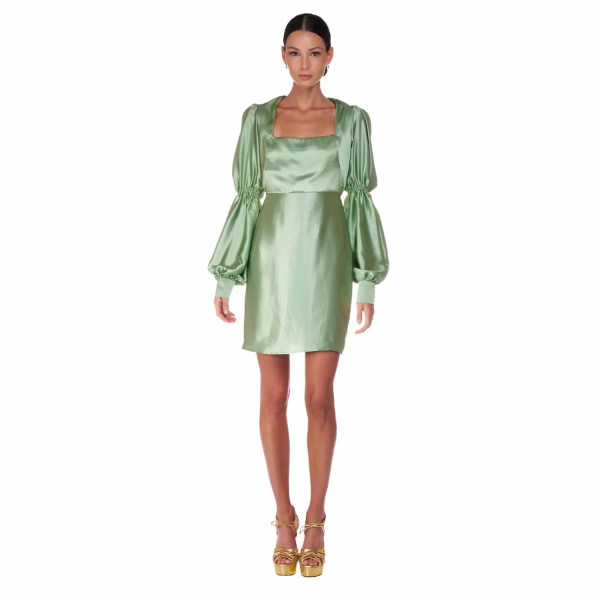 Sofia Tsereteli Short Light Green Dress