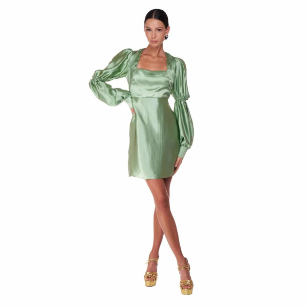 Sofia Tsereteli Short Light Green Dress