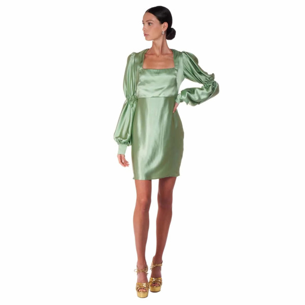 Sofia Tsereteli Short Light Green Dress