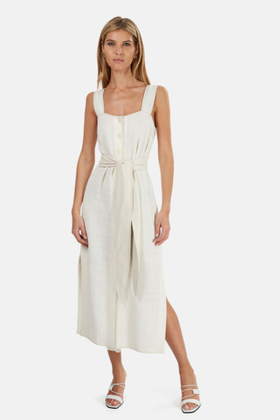 Nanushka White Rita Midi Dress
