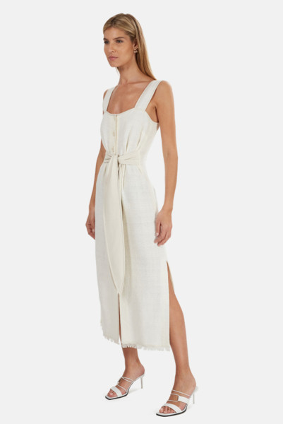 Nanushka White Rita Midi Dress