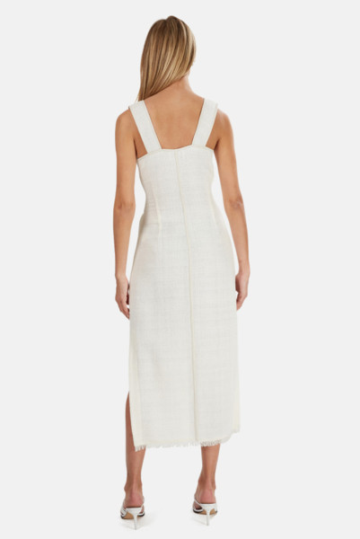 Nanushka White Rita Midi Dress