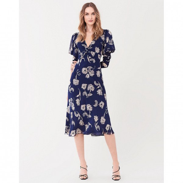 Dvf shop embroidered dress