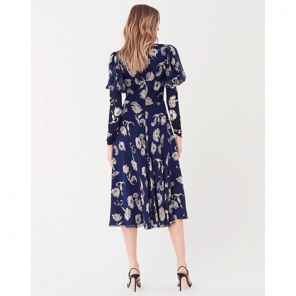 Diane von Furstenberg Leilah Silk-Chiffon Midi Dress