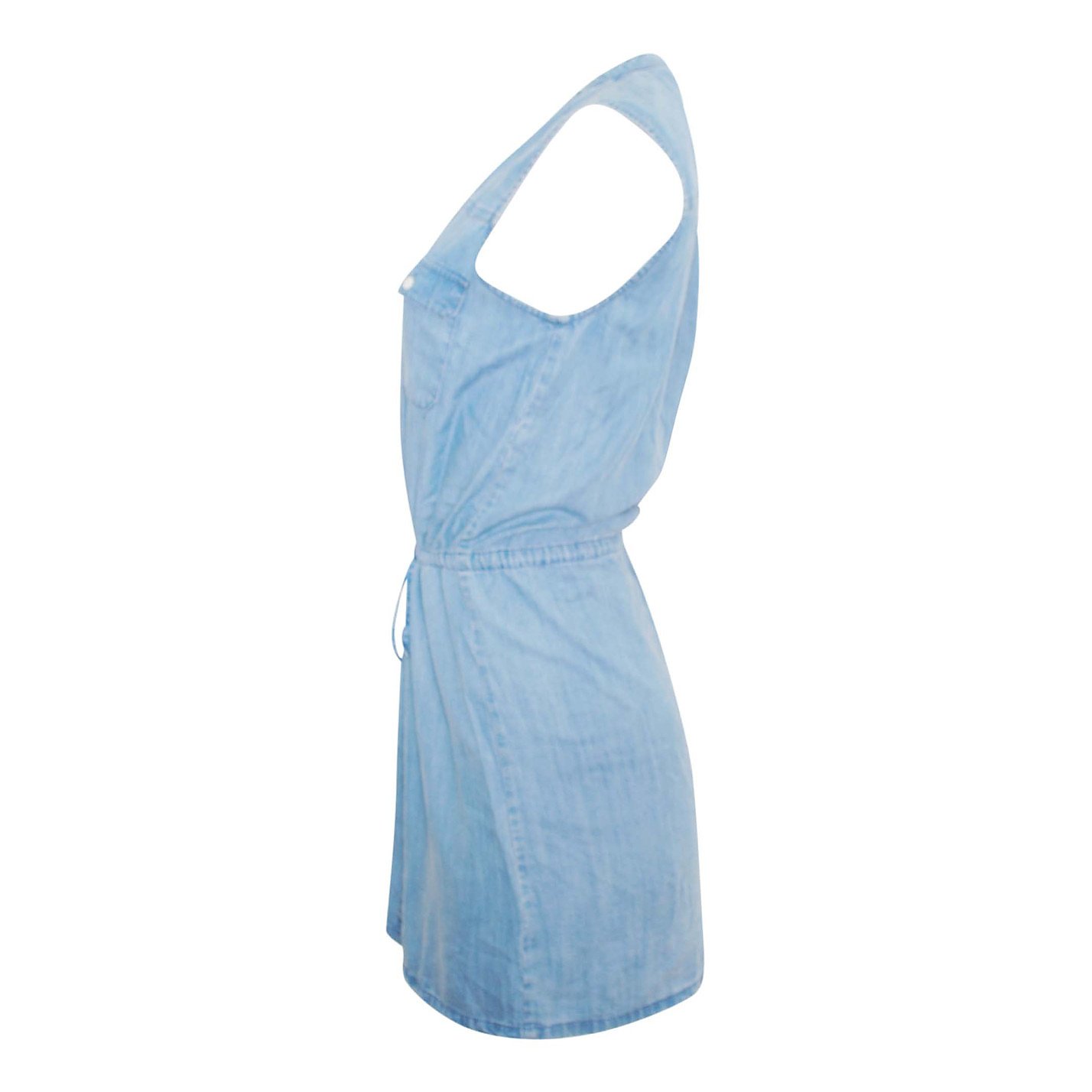 Joie Sleeveless Chambray Mini Dress