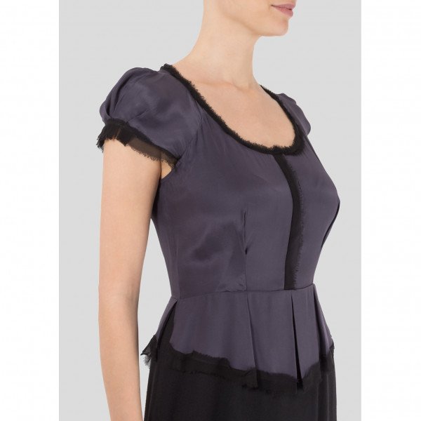 Rebecca Taylor Silk Peplum Dress