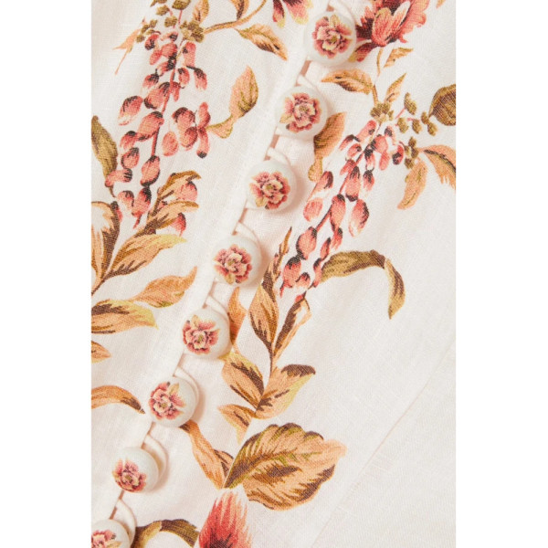ZIMMERMANN Maxi Dress in Peach Floral