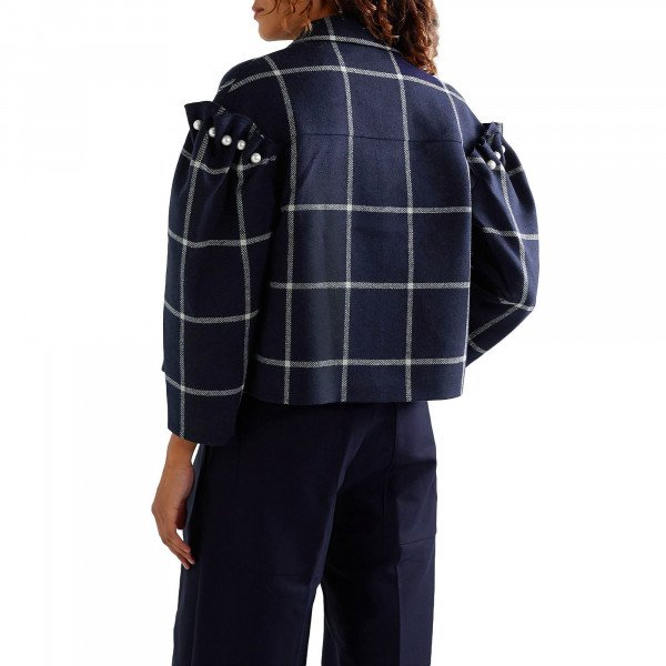 Mother of Pearl Checked Jacket