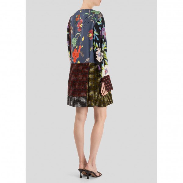 Diane von Furstenberg Floral Dot Printed Dress