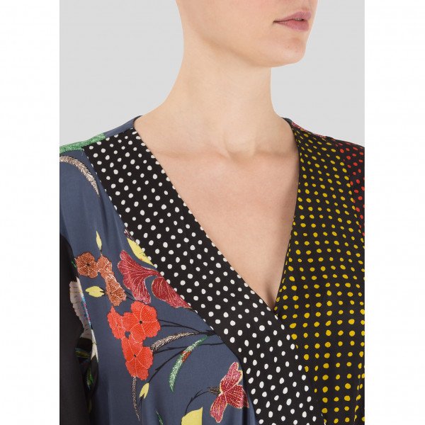 Diane von Furstenberg Floral Dot Printed Dress