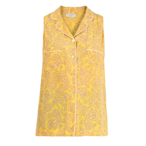 Stella McCartney Printed Sleeveless Silk Shirt