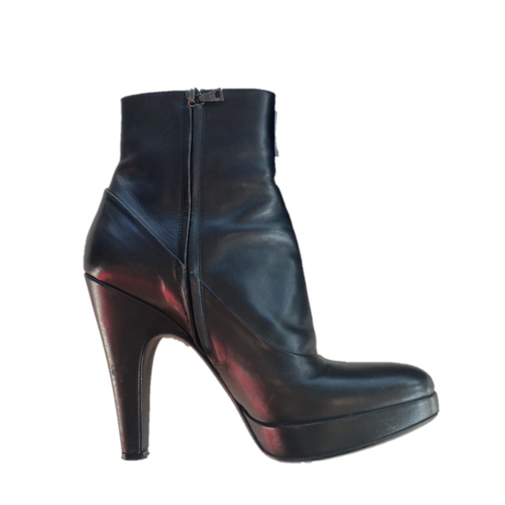 PRADA Leather Ankle Boots