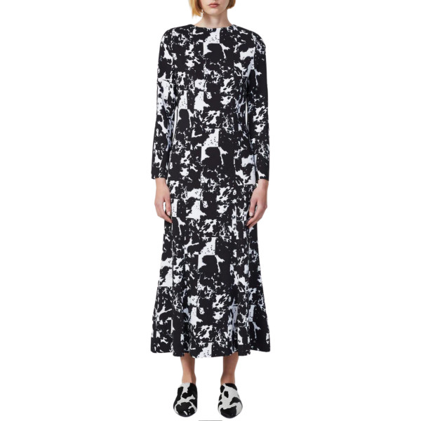 Rodebjer Isondo Hide Print Long Sleeve Maxi Dress