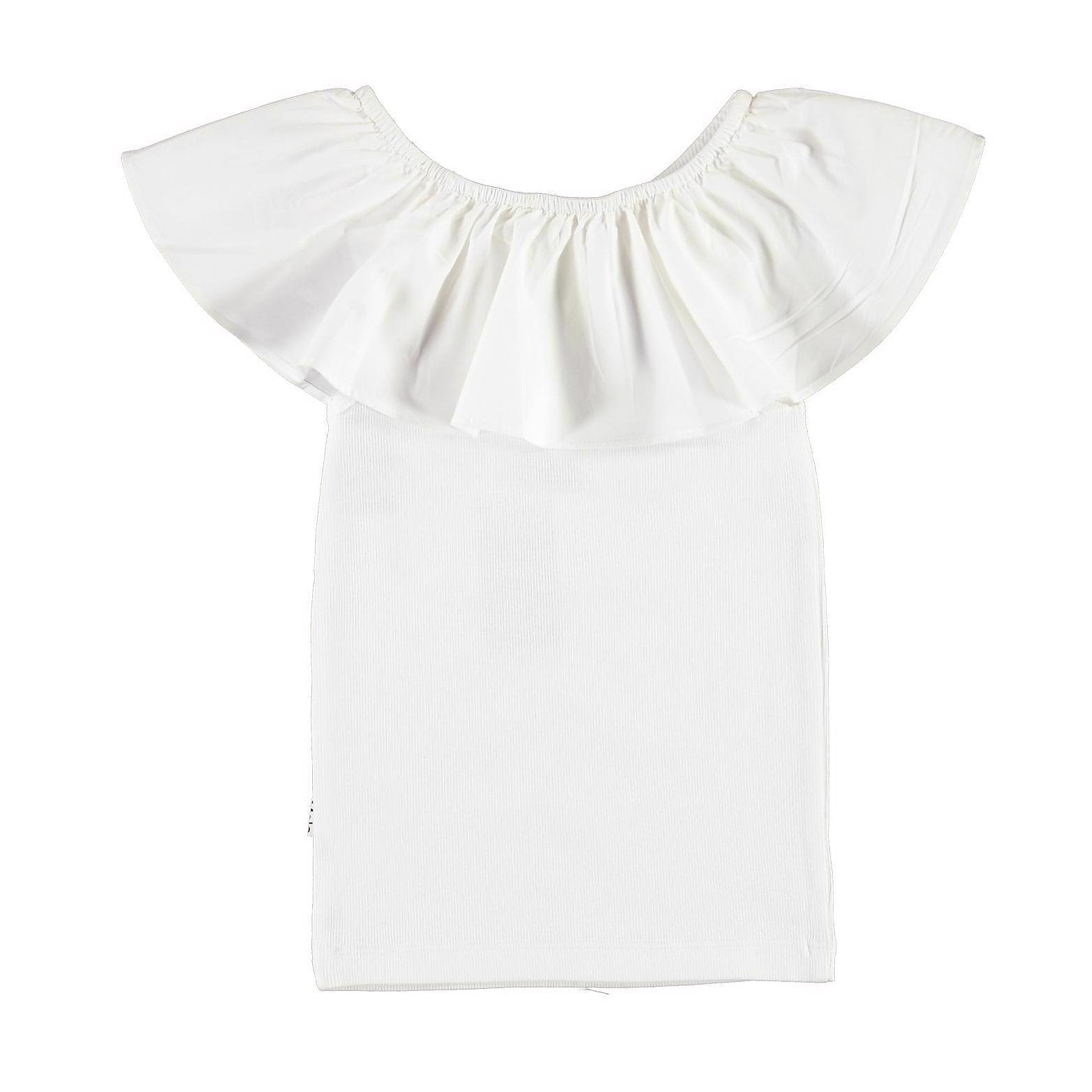 Rent Buy Molo Kids Reca T-shirt in White | MY WARDROBE HQ