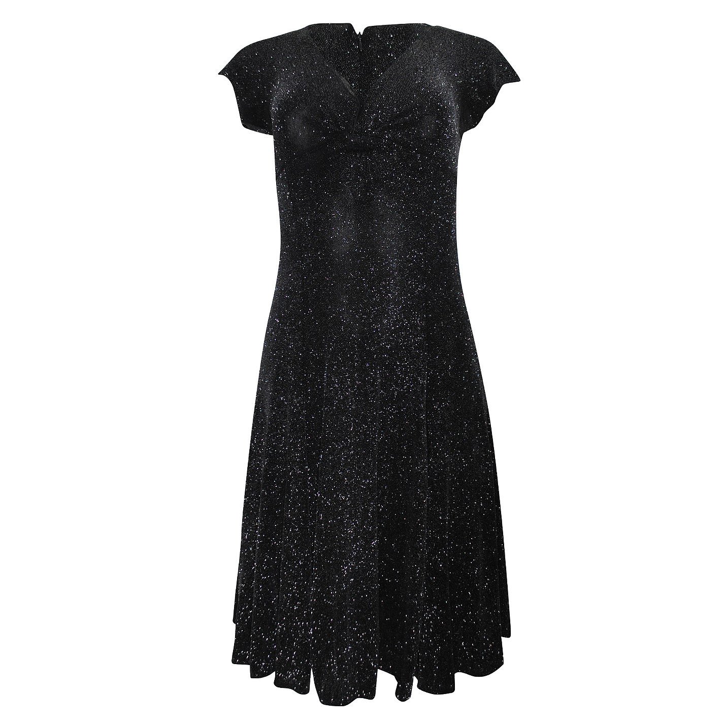 Armani Glitter V-Neck Mini Dress