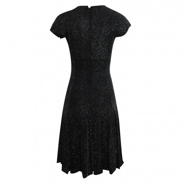 Armani Glitter V-Neck Mini Dress