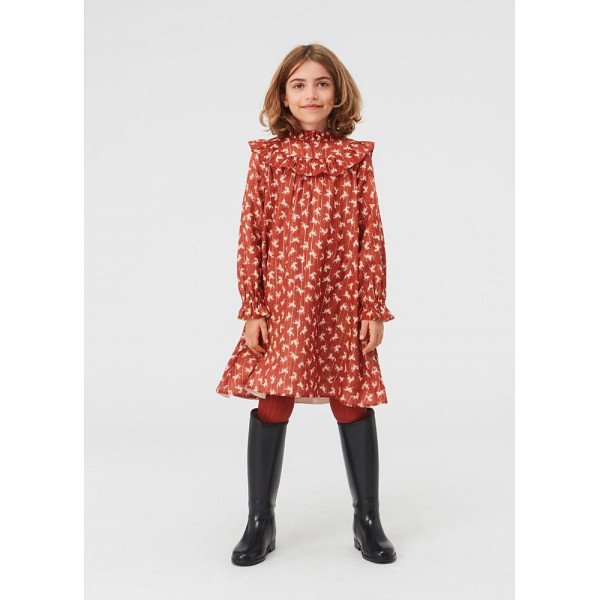 Molo Kids Clair Dress in Mini Horse Woven
